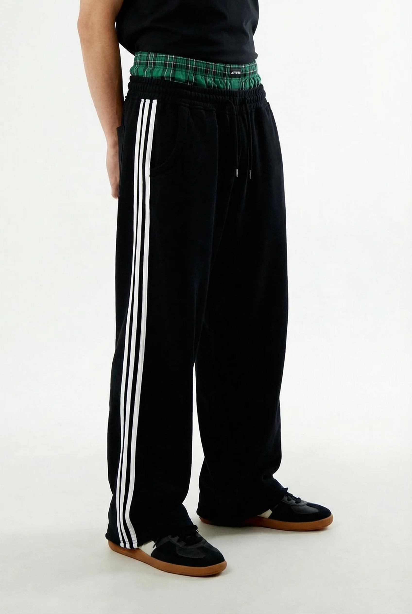 Double Waisted Boxer Baggy Sweatpants - Image 4
