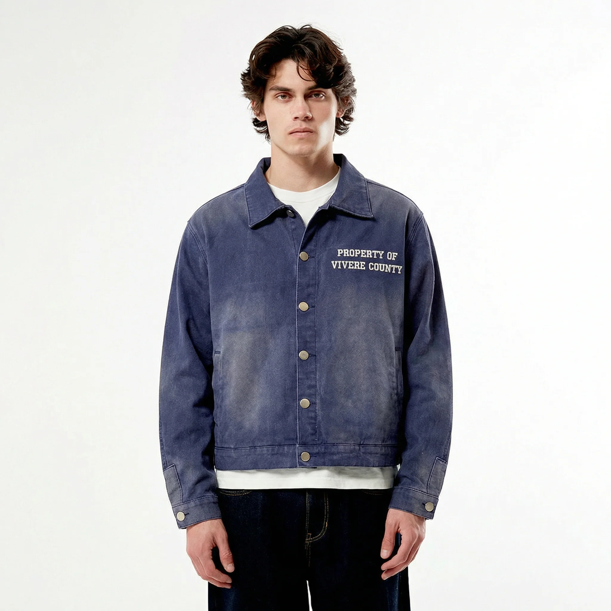 Inmate Washed Denim Jacket - Image 2