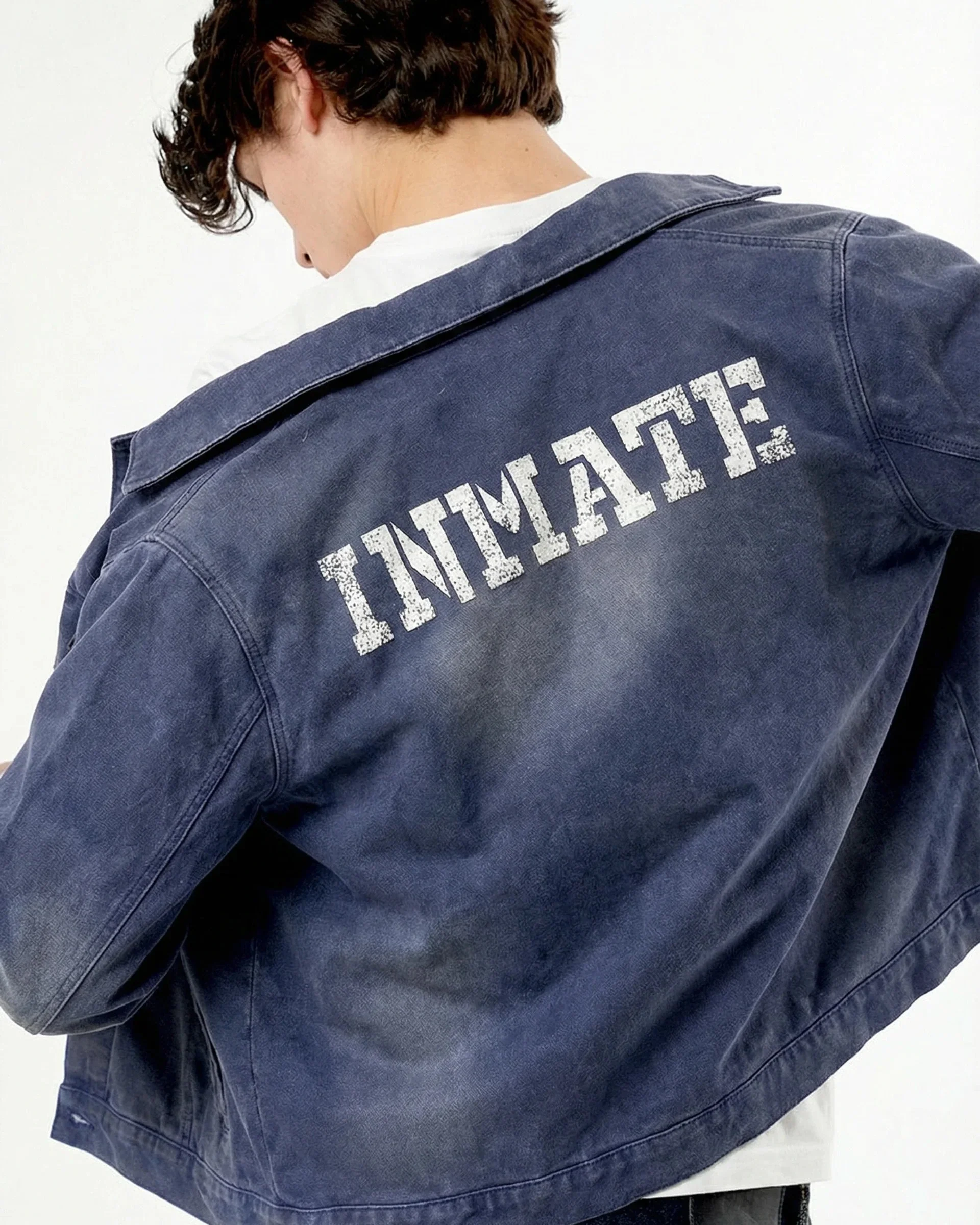 Inmate Washed Denim Jacket - Image 3