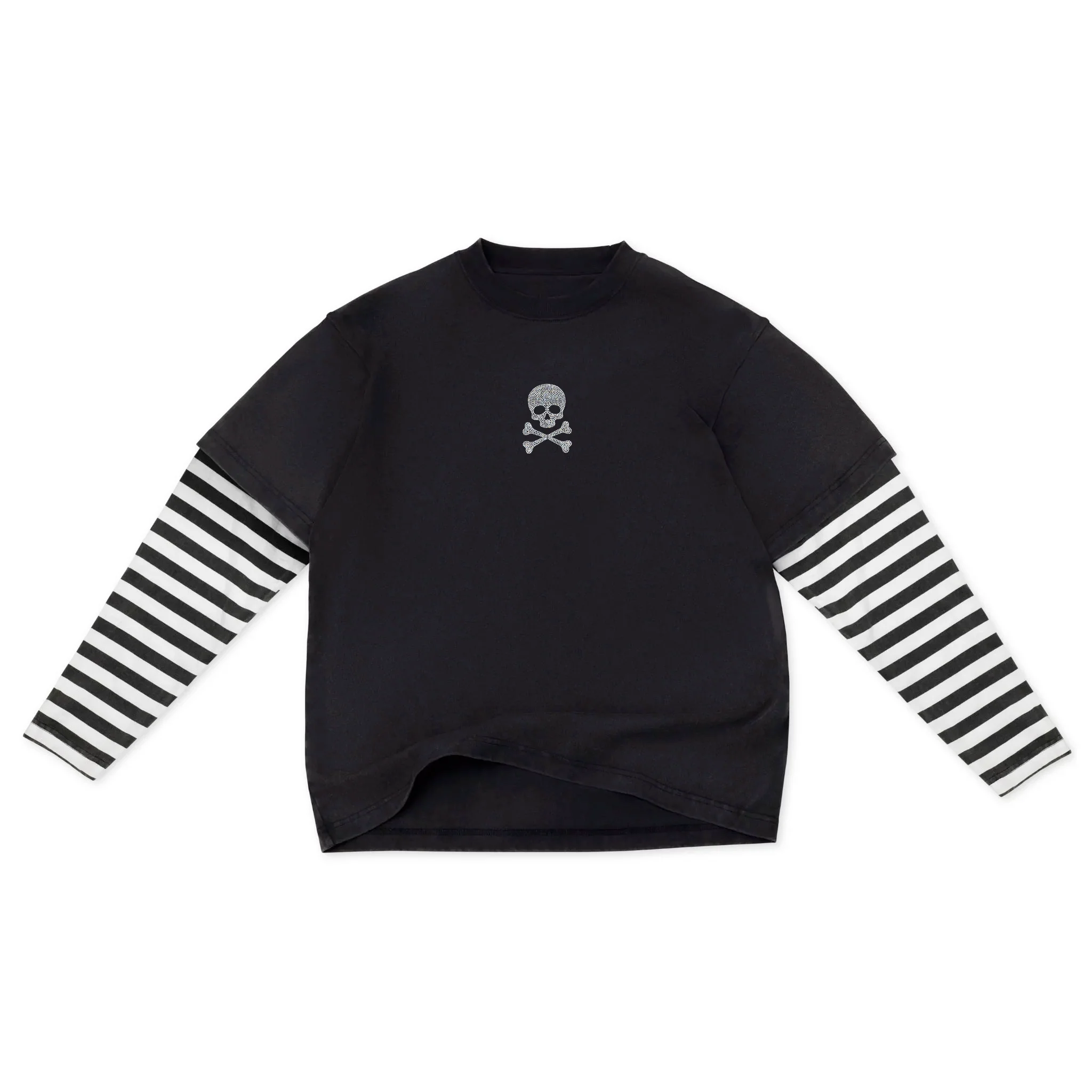 Skully Double Layer Striped Long Sleeve - Image 2